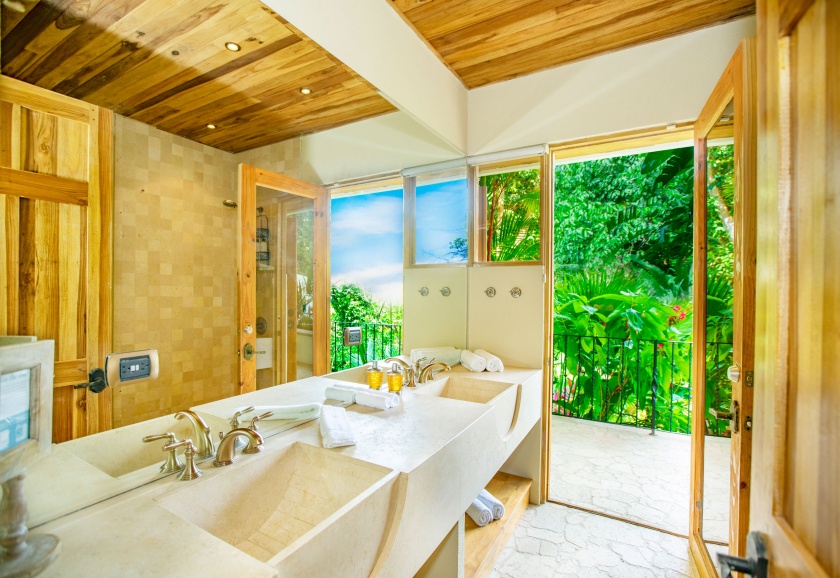 Lower East Bathroom - Casa Mogambo Luxury Vacation Rental Villa - Manuel Antonio Costa Rica