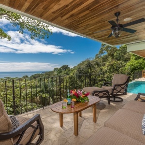 Living Room Patio - Casa Mogambo Luxury Vacation Rental Villa - Manuel Antonio Costa Rica