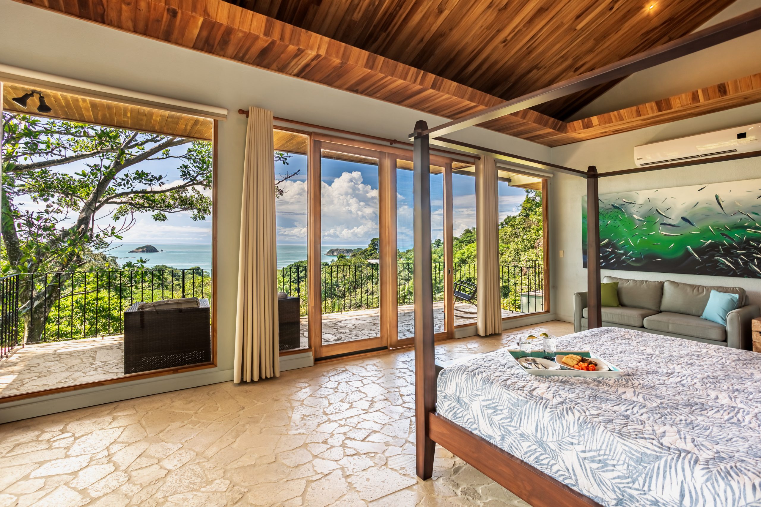 Master Suite and Ocean Patio View - Casa Mogambo Luxury Vacation Rental Villa - Manuel Antonio Costa Rica